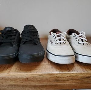 2 pairs of Van's sneakers